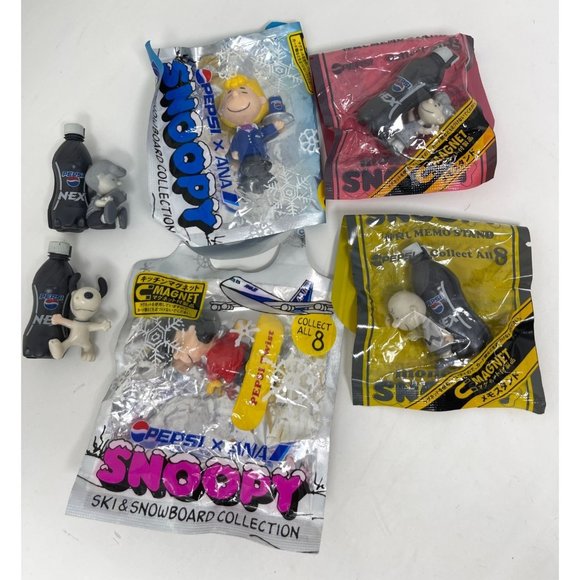 Pepsi x Ana Peanuts Snoopy Miniature Magnet Collection Japanese Import - Picture 1 of 8